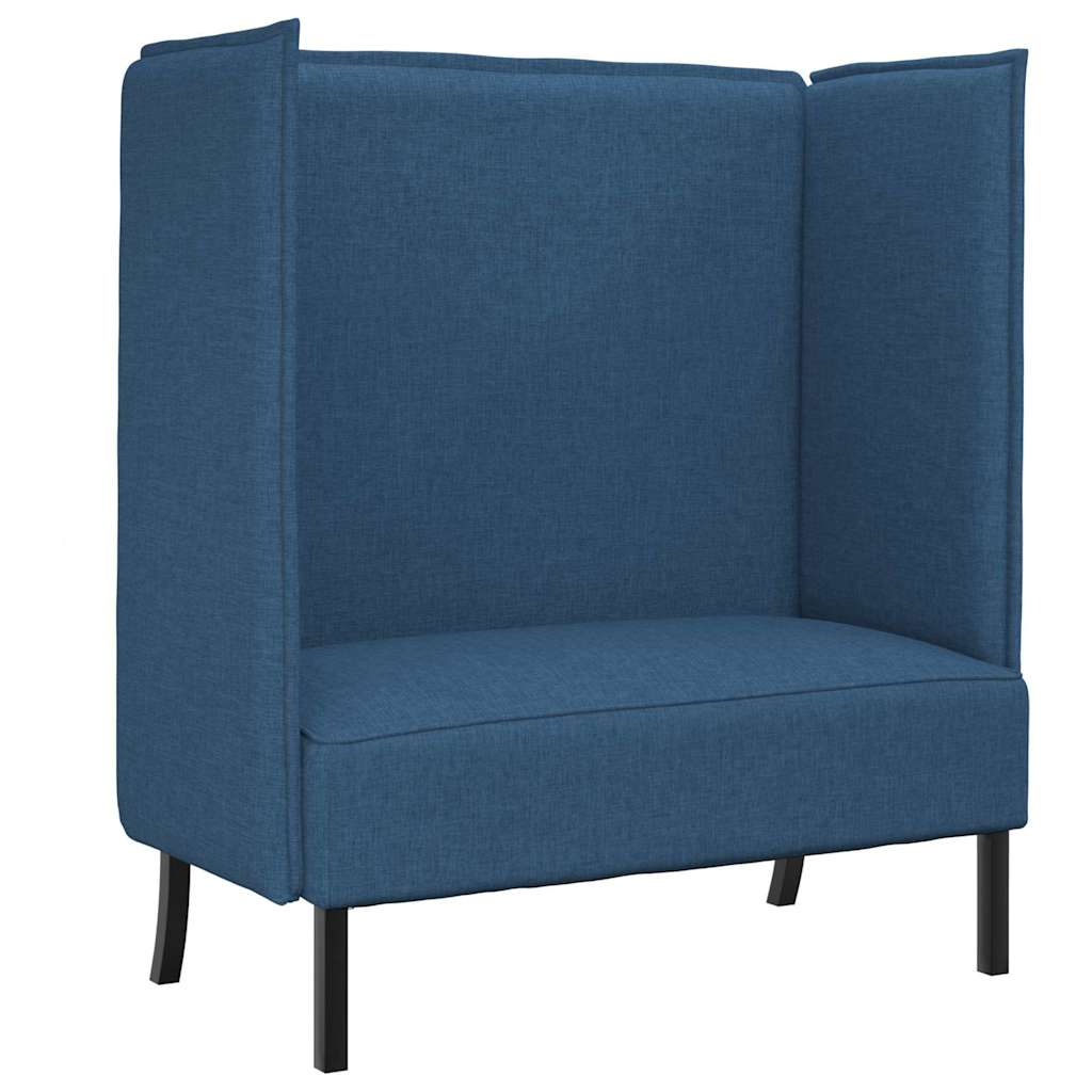 Canapé à Haut Dossier Bleu 109 x 56 x 121 cm tissu - XIOS