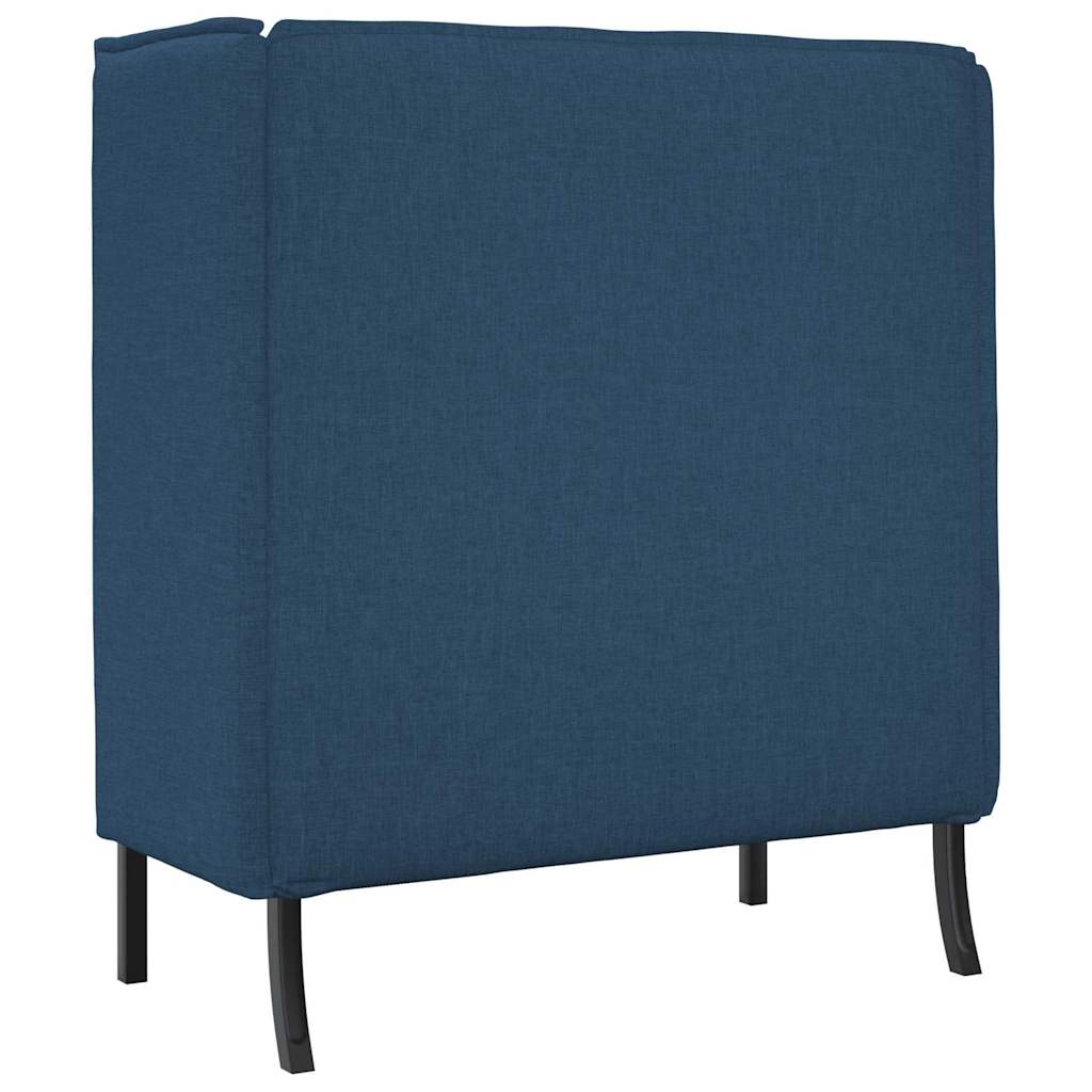 Canapé à Haut Dossier Bleu 109 x 56 x 121 cm tissu - XIOS