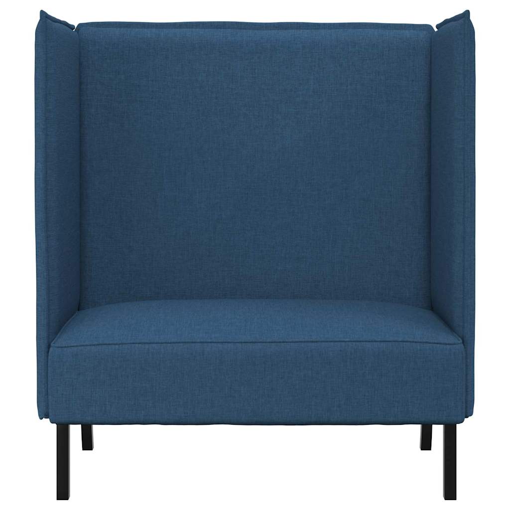 Canapé à Haut Dossier Bleu 109 x 56 x 121 cm tissu - XIOS