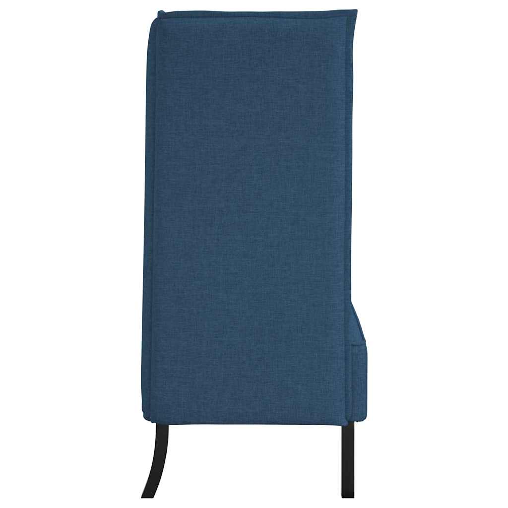 Canapé à Haut Dossier Bleu 109 x 56 x 121 cm tissu - XIOS