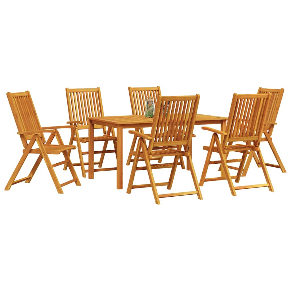 Ensemble de salle à manger pour jardin Pliable 7 pcs Marron - XIOS