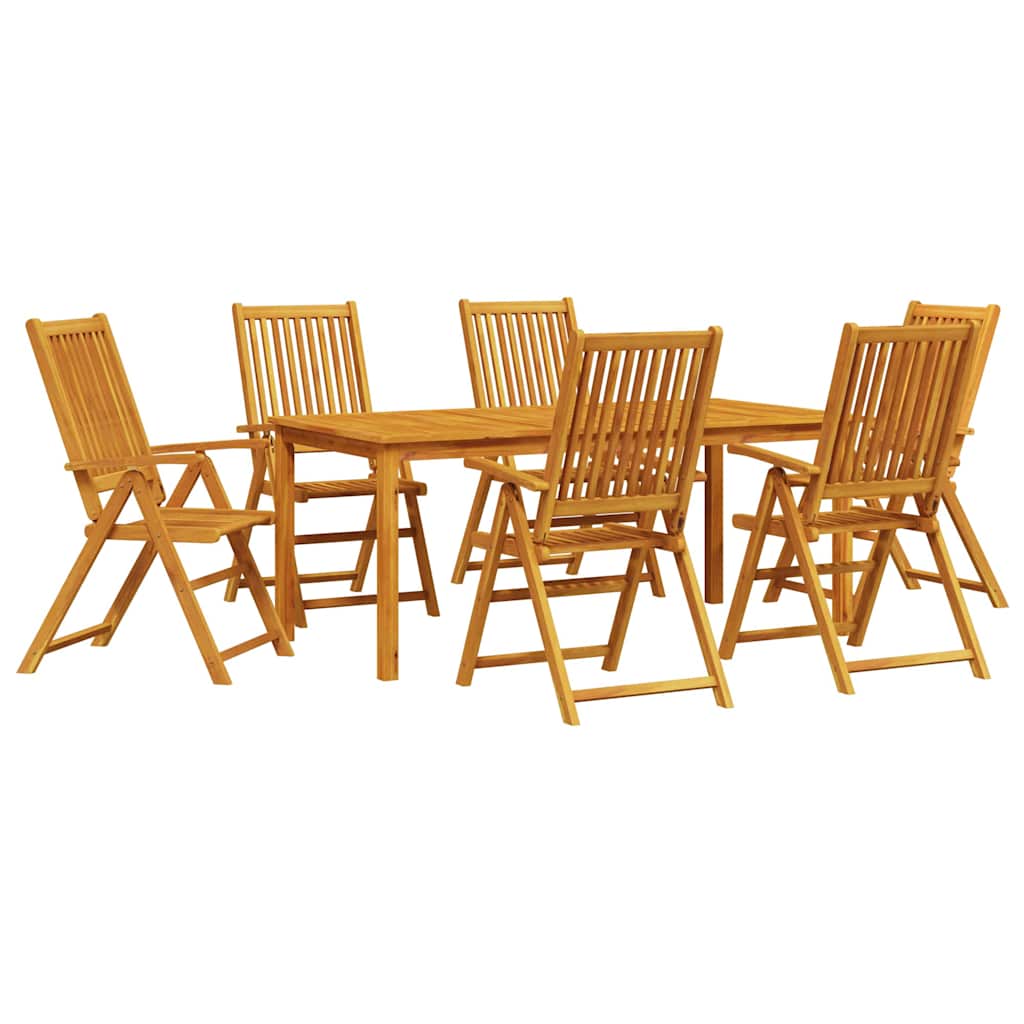 Ensemble de salle à manger pour jardin Pliable 7 pcs Marron - XIOS