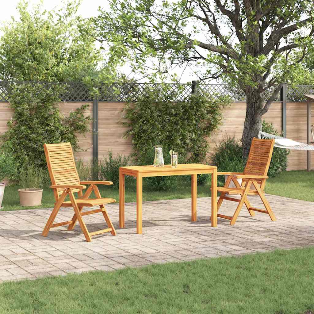 Ensemble de salle à manger pour jardin 3 pcs Marron - XIOS