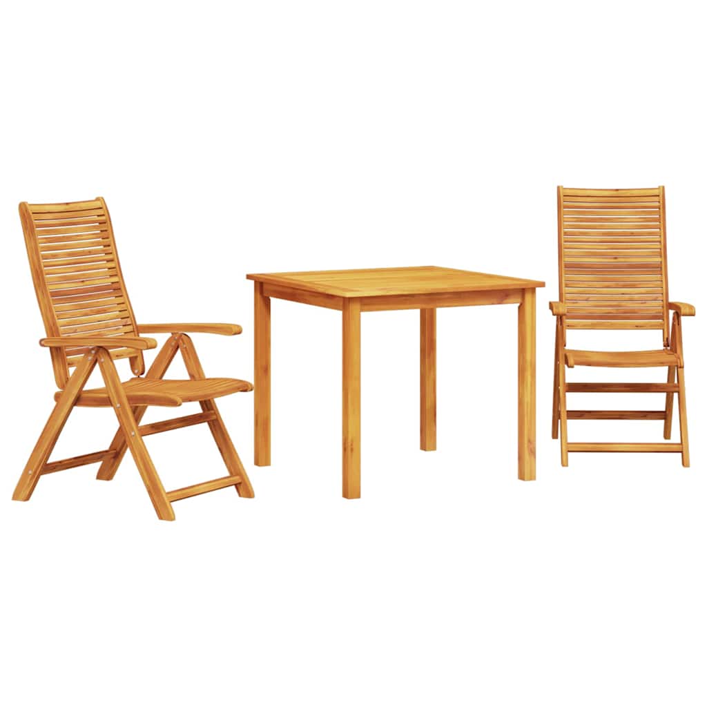 Ensemble de salle à manger pour jardin 3 pcs Marron - XIOS