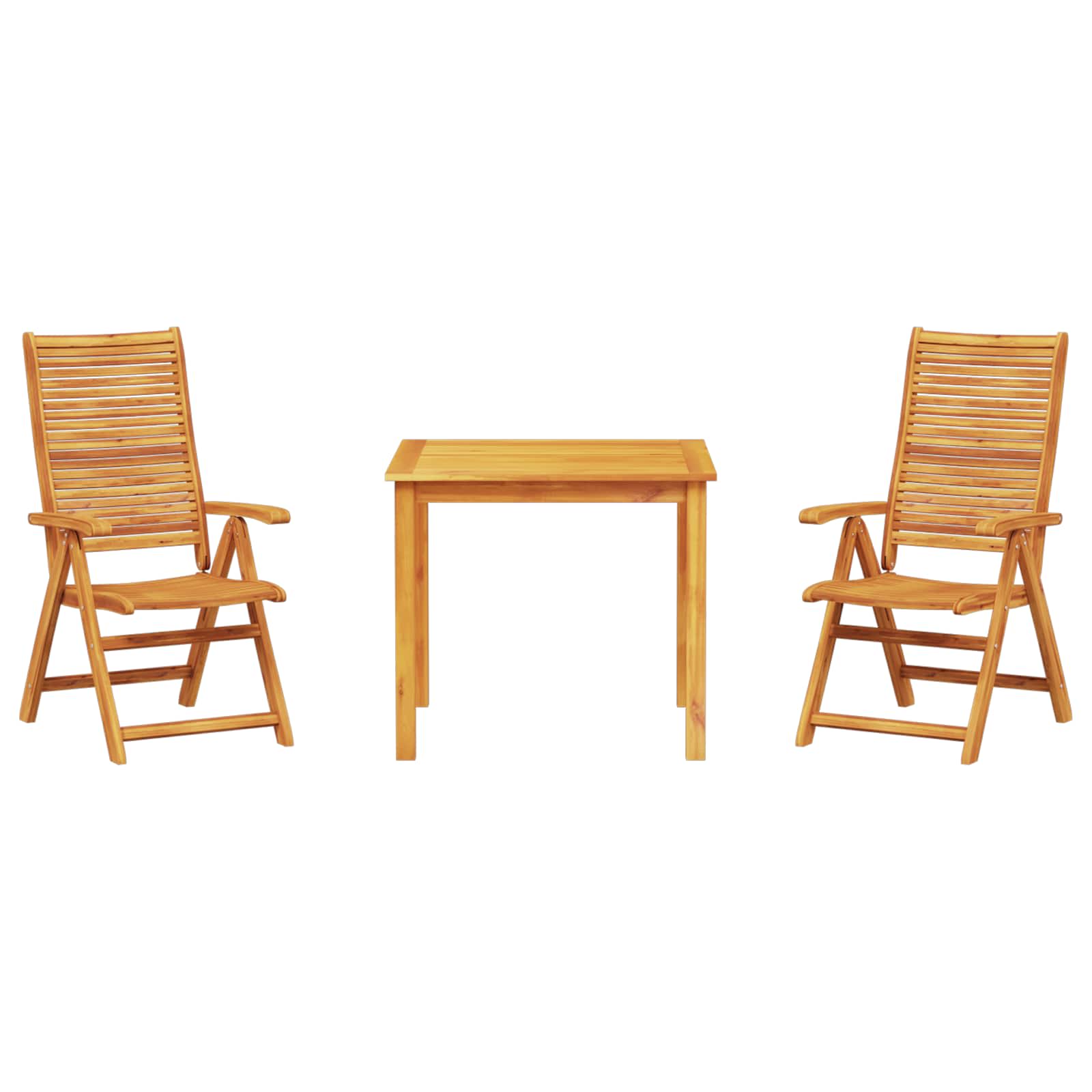 Ensemble de salle à manger pour jardin 3 pcs Marron - XIOS
