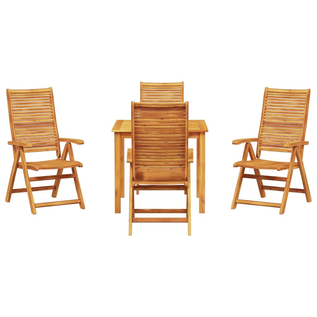 Ensemble de salle à manger pour jardin 5 pcs Marron - XIOS