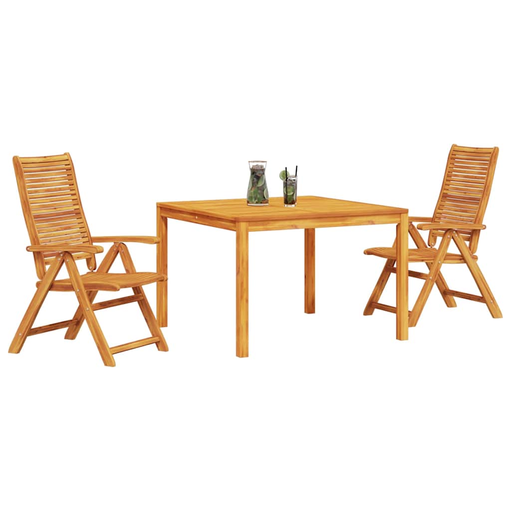 Ensemble de salle à manger pour jardin 3 pcs Marron - XIOS