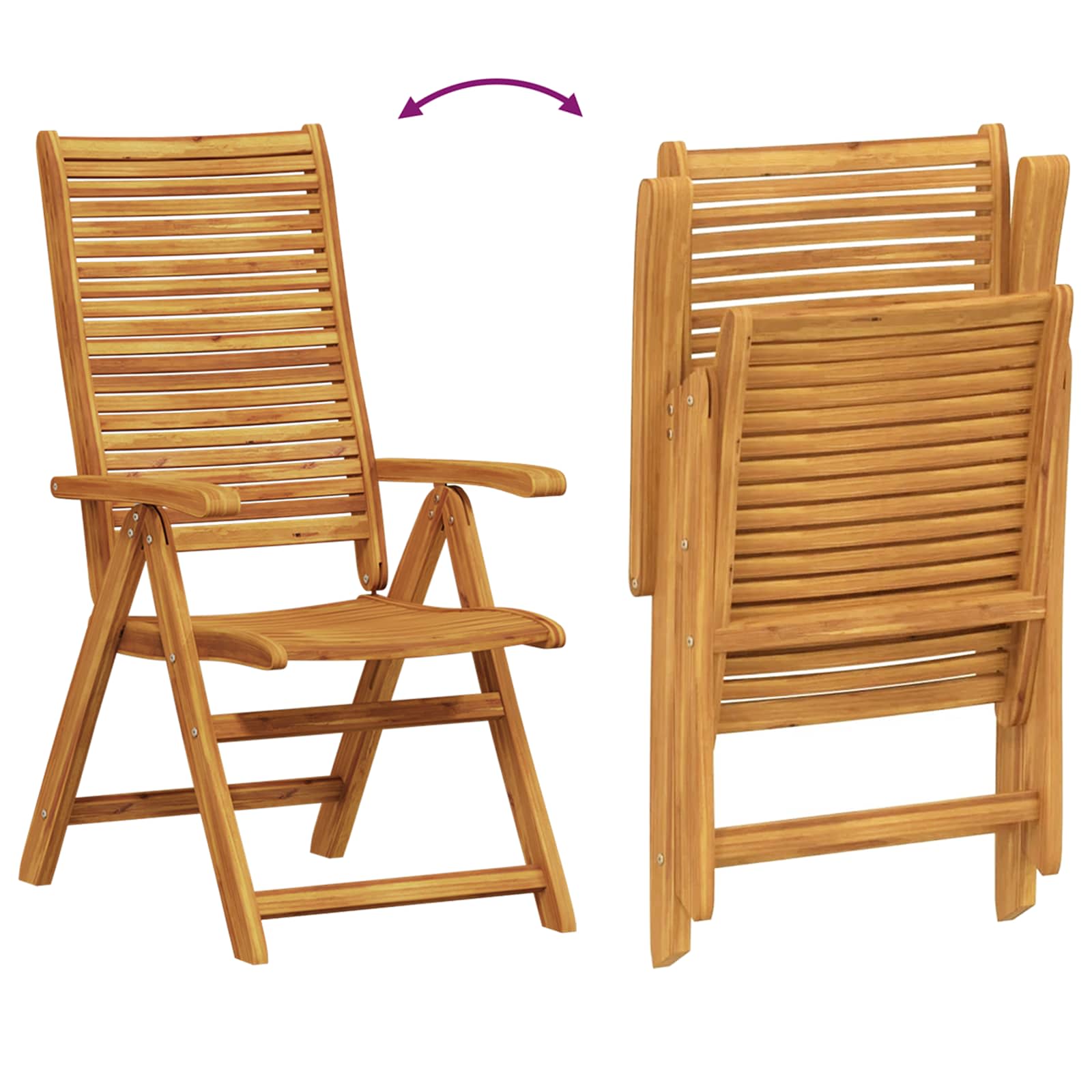 Ensemble de salle à manger pour jardin 5 pcs Marron - XIOS