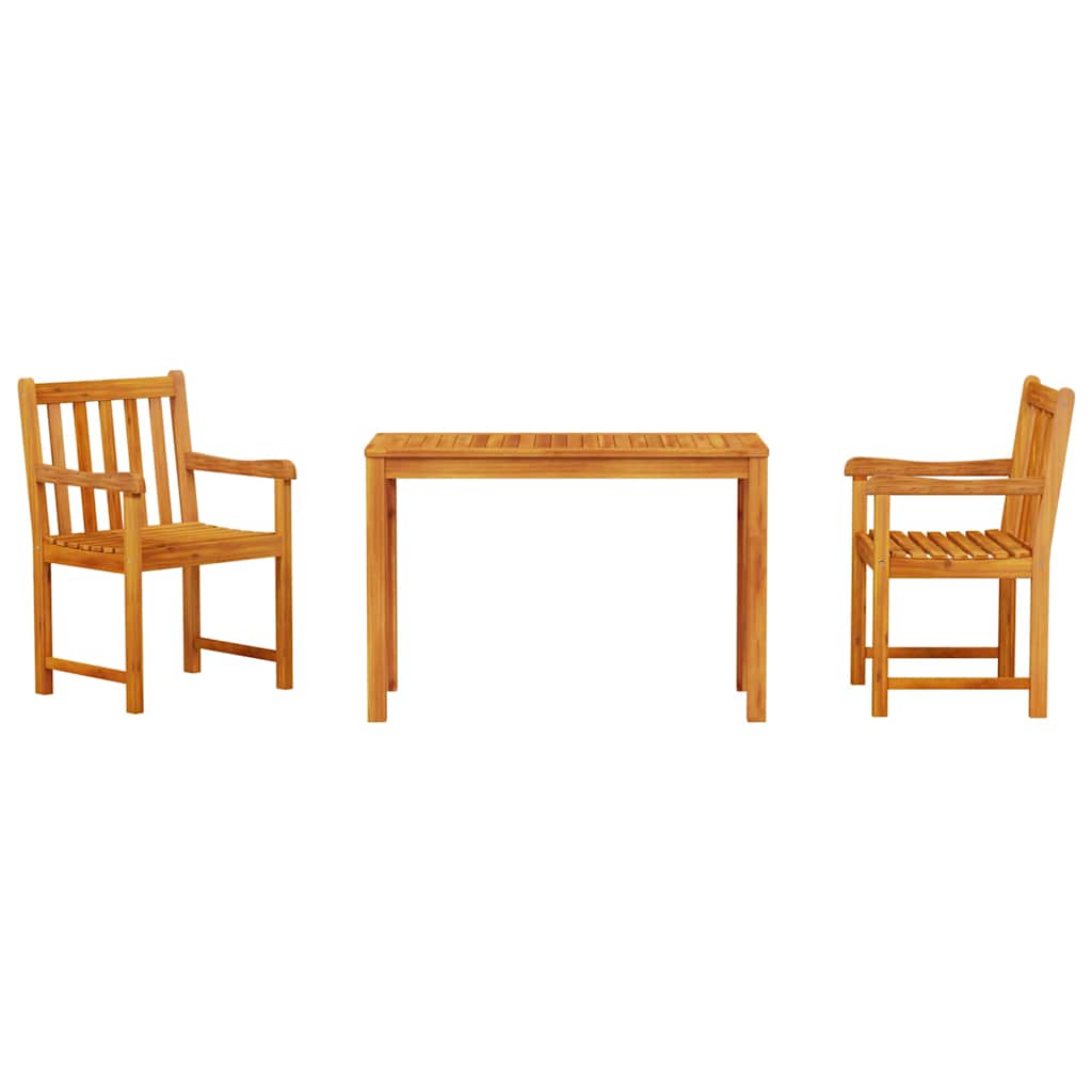 Ensemble de salle à manger pour jardin 3 pcs Marron - XIOS