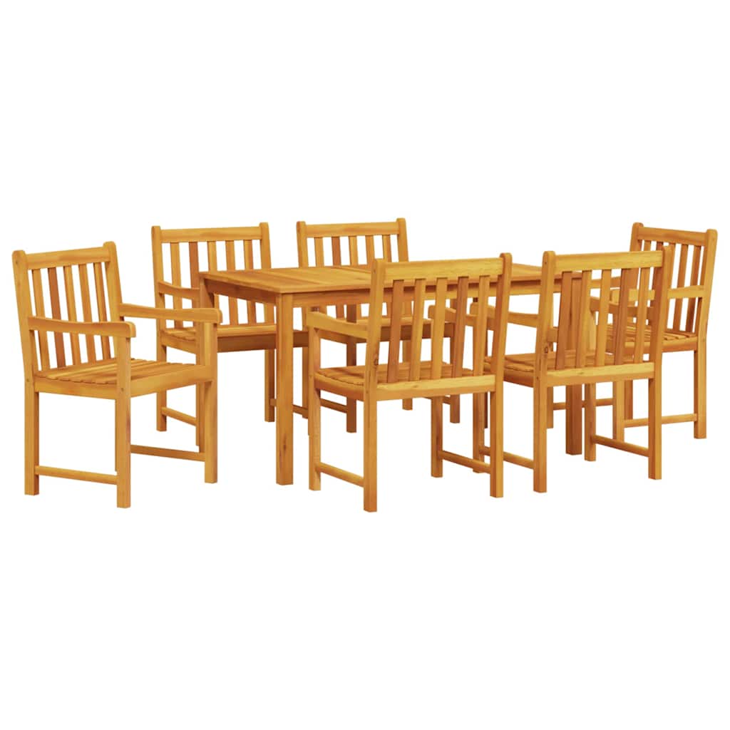 Ensemble de salle à manger pour jardin 7 pcs Marron - XIOS