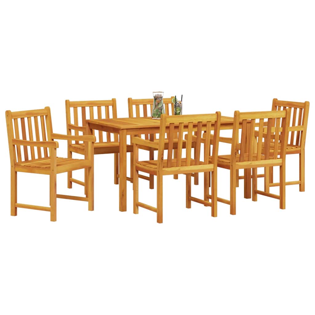 Ensemble de salle à manger pour jardin 7 pcs Marron - XIOS