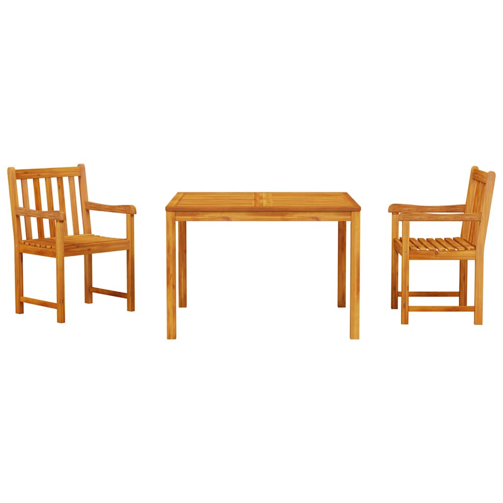 Ensemble de salle à manger pour jardin 3 pcs Marron - XIOS
