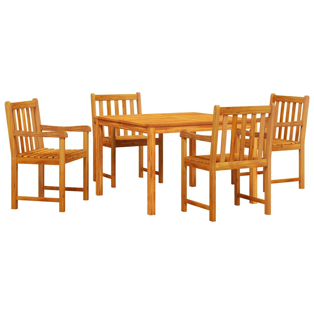 Ensemble de salle à manger pour jardin 5 pcs Marron - XIOS