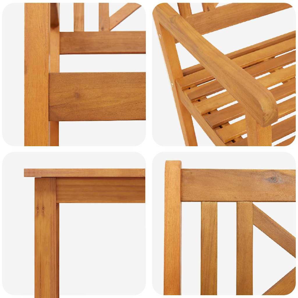 Ensemble de salle à manger pour jardin 3 pcs Marron - XIOS