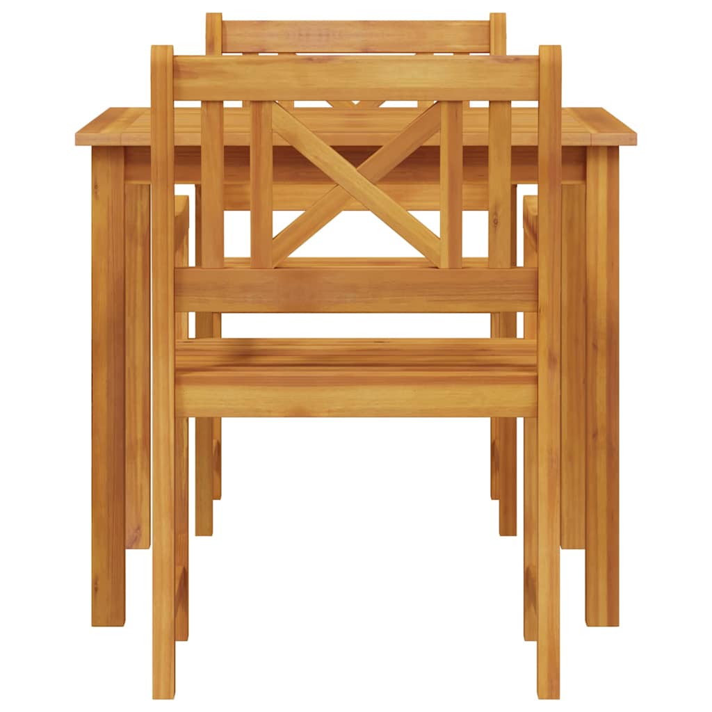 Ensemble de salle à manger pour jardin 3 pcs Marron - XIOS