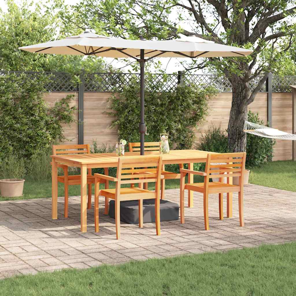 Ensemble de salle à manger pour jardin 7 pcs Marron - XIOS