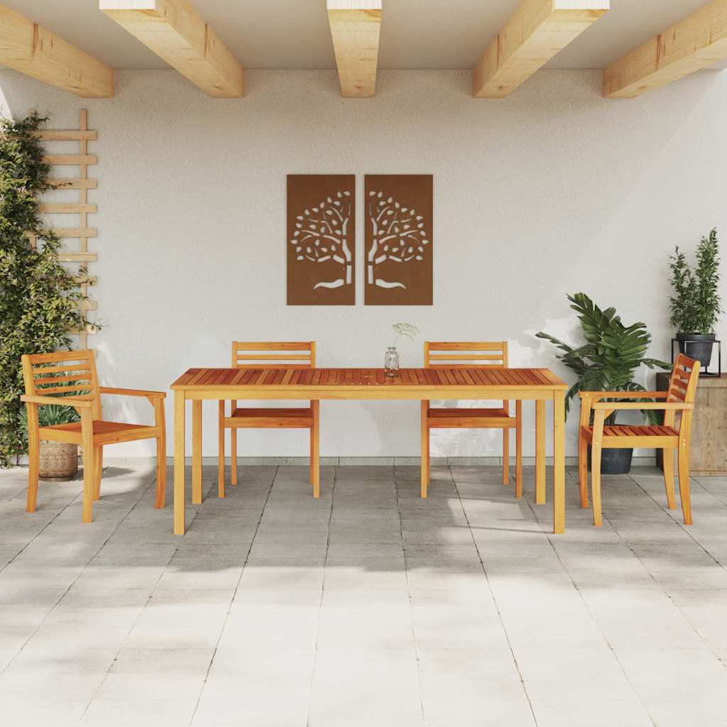 Ensemble de salle à manger pour jardin 7 pcs Marron - XIOS