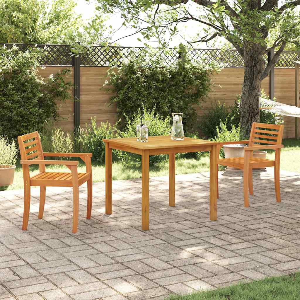 Ensemble de salle à manger pour jardin 3 pcs Marron - XIOS