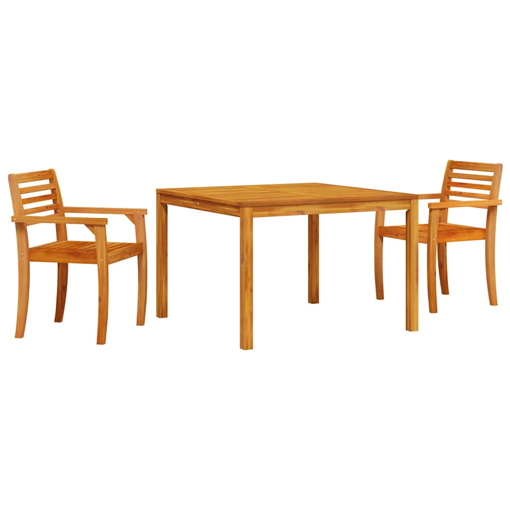 Ensemble de salle à manger pour jardin 3 pcs Marron - XIOS