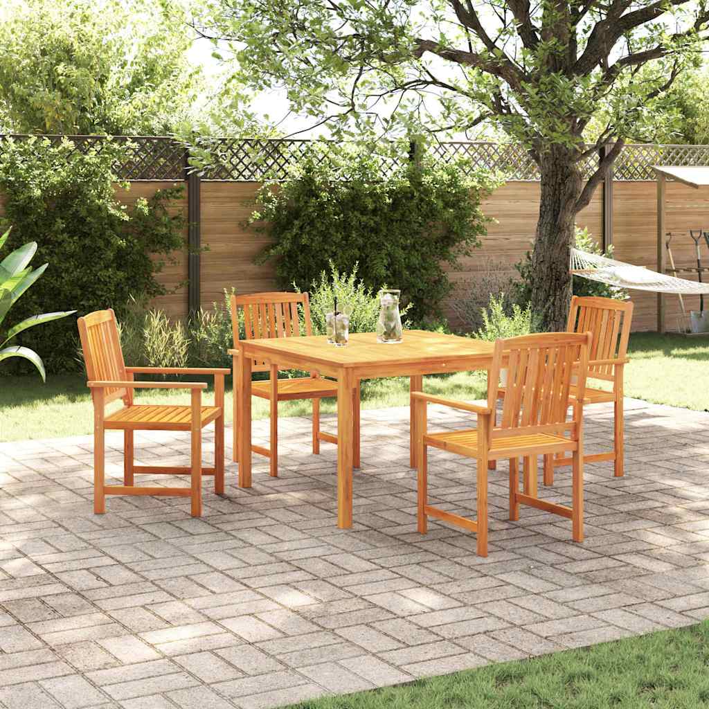 Ensemble de salle à manger pour jardin 5 pcs Marron - XIOS