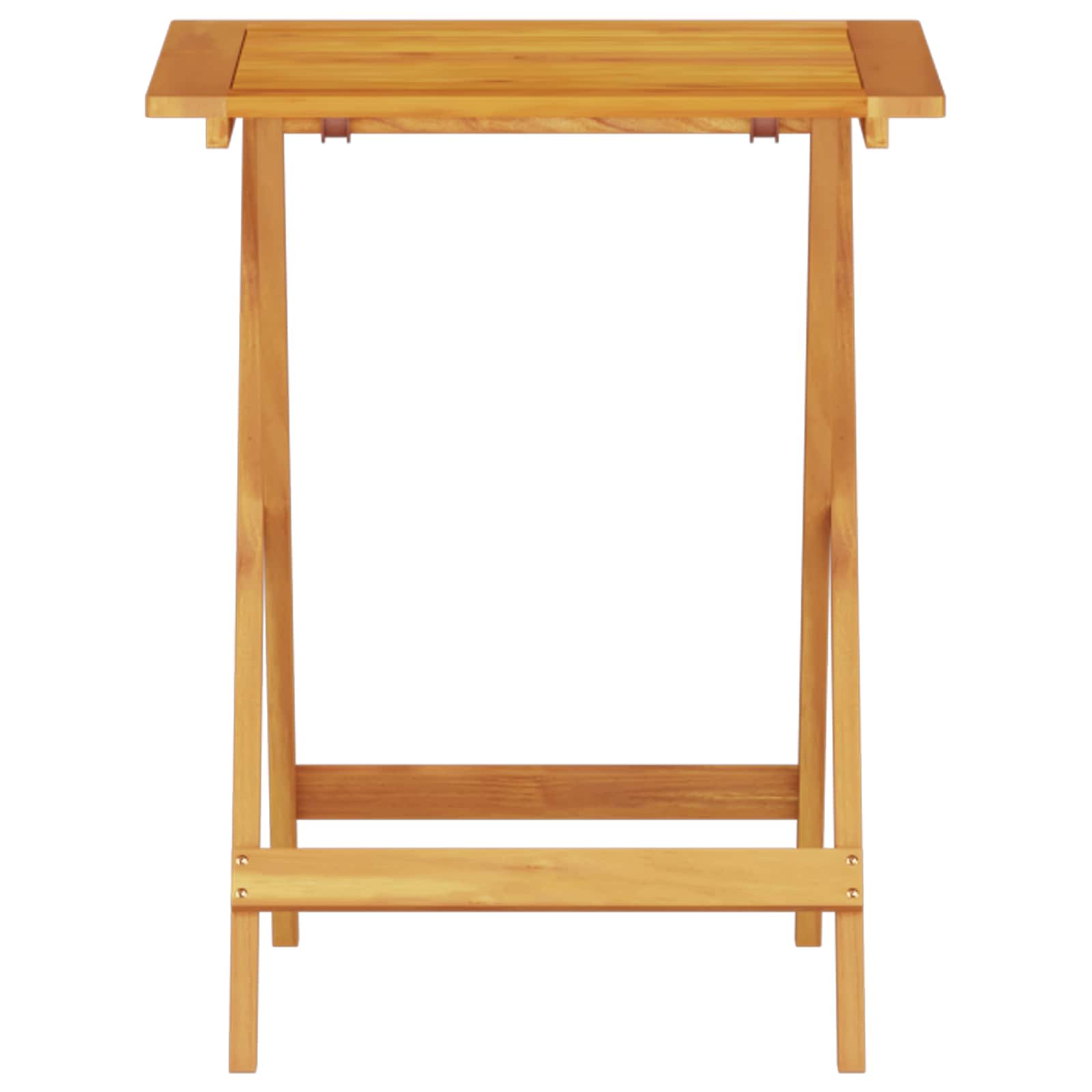 Ensemble bistro pliant 3 pcs Marron Bois d'Acacia Massif - XIOS