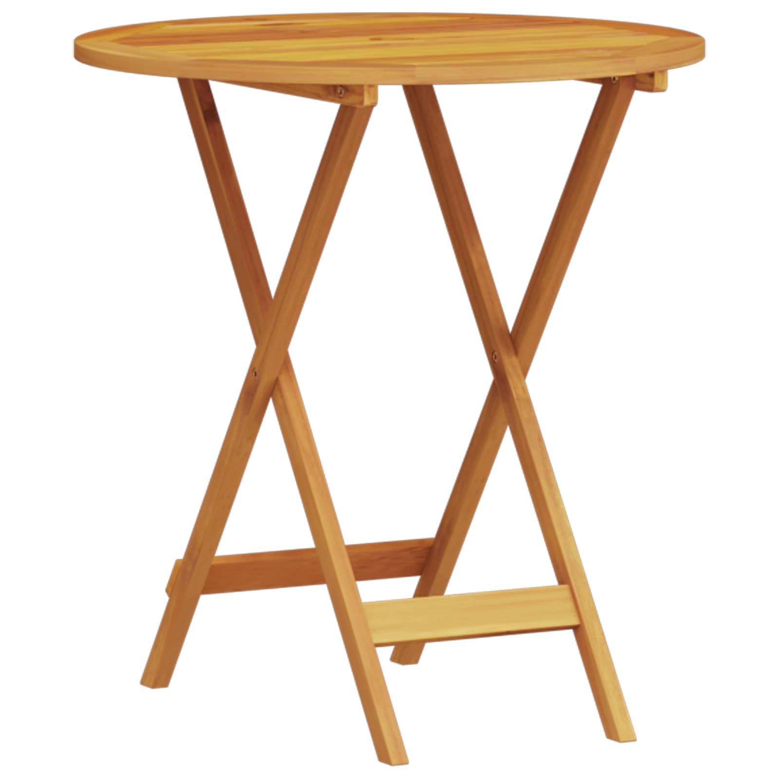 Ensemble bistro pliant 3 pcs Marron Bois d'Acacia Massif - XIOS