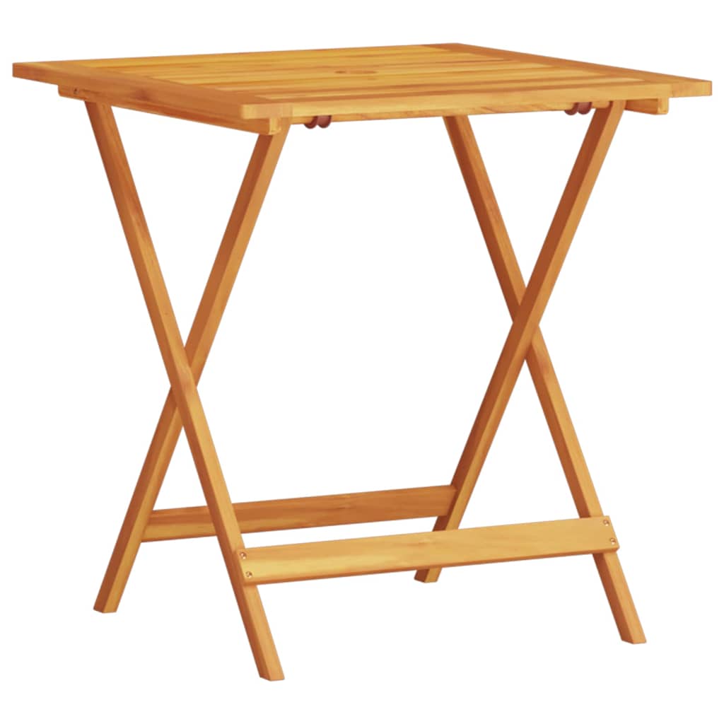 Ensemble bistro pliant 3 pcs Marron Bois d'Acacia Massif - XIOS