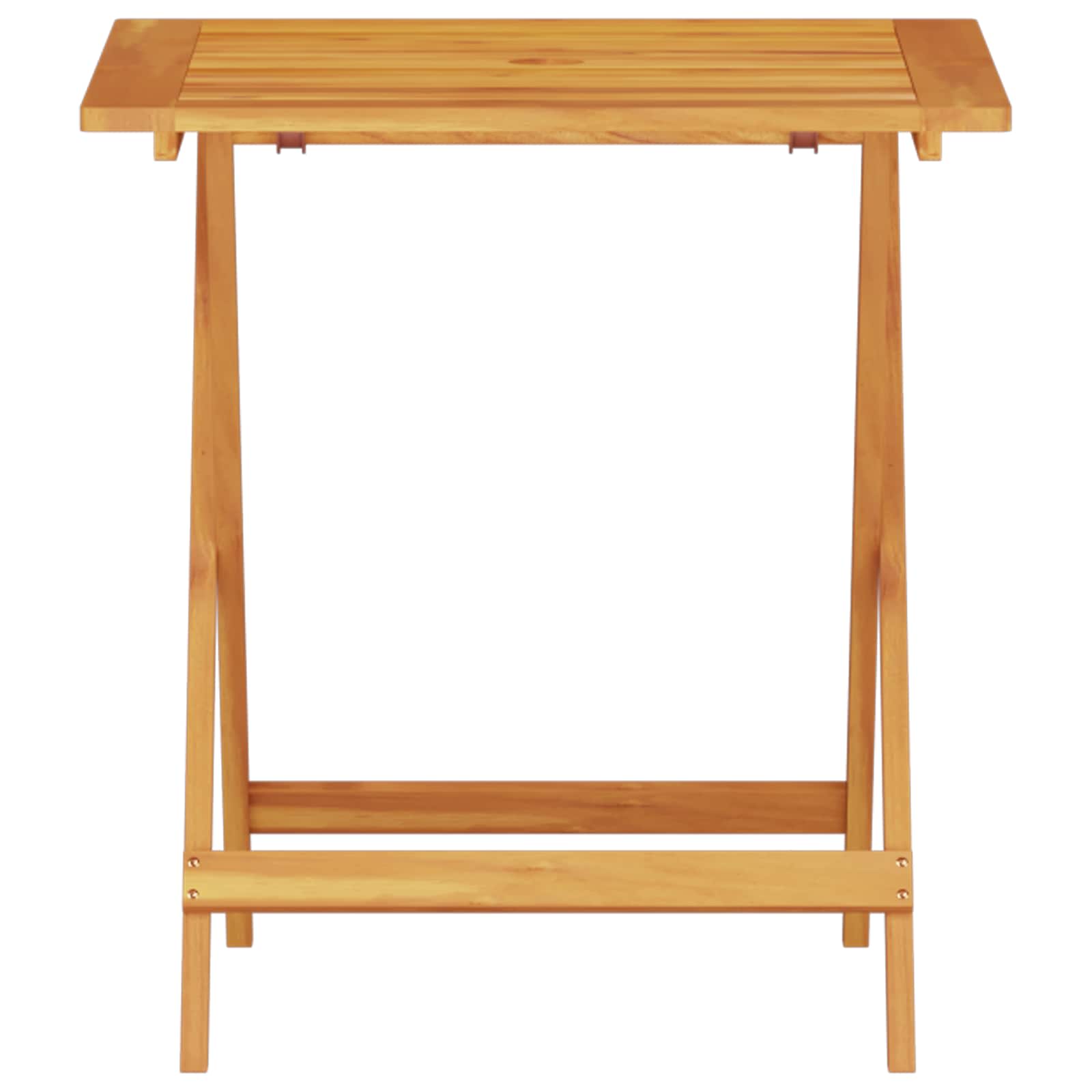 Ensemble bistro pliant 3 pcs Marron Bois d'Acacia Massif - XIOS