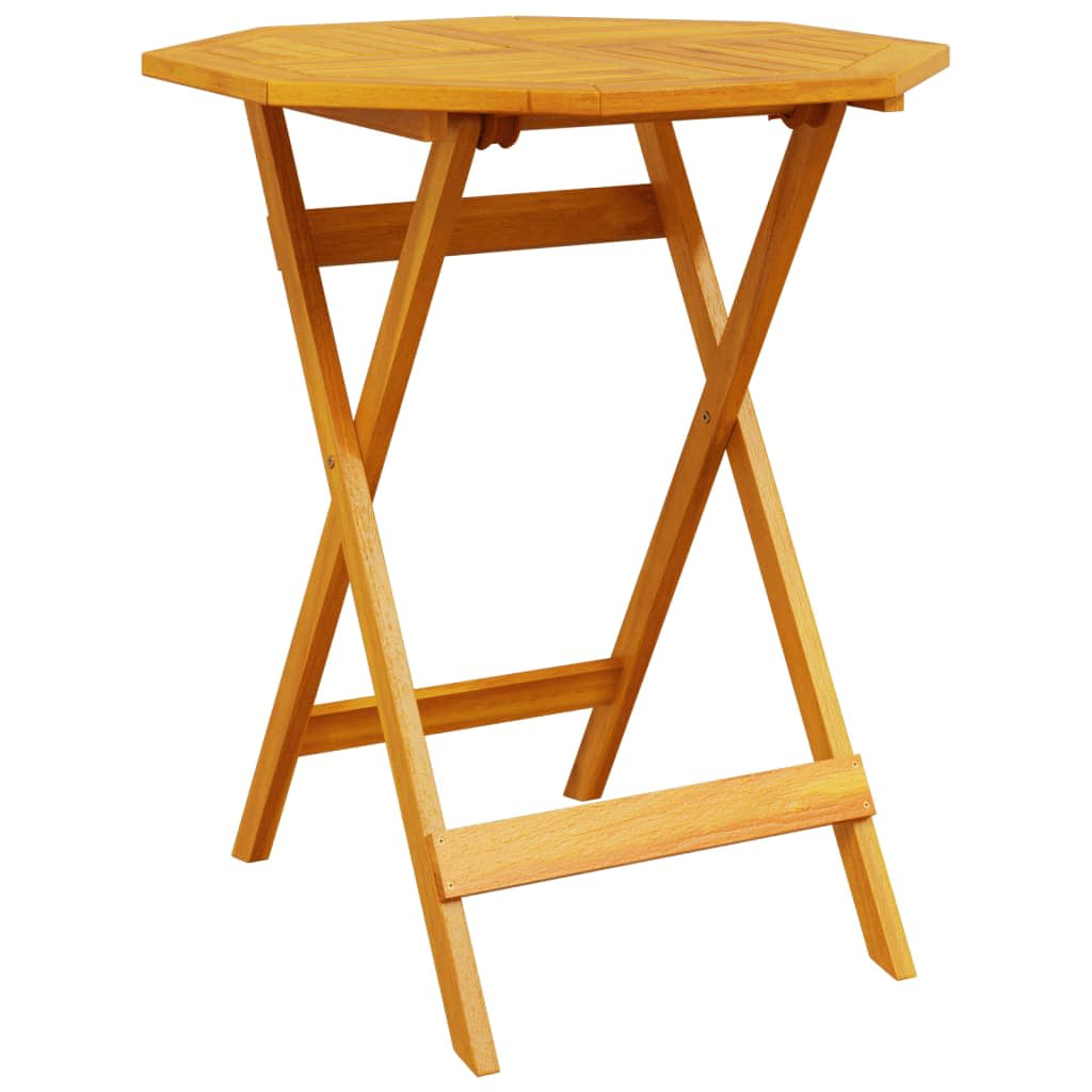 Ensemble bistro pliant 3 pcs Marron Bois d'Acacia Massif - XIOS