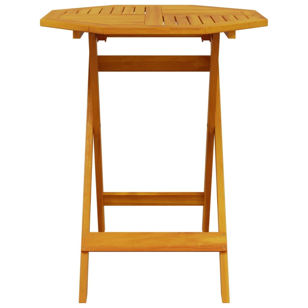 Ensemble bistro pliant 3 pcs Marron Bois d'Acacia Massif - XIOS