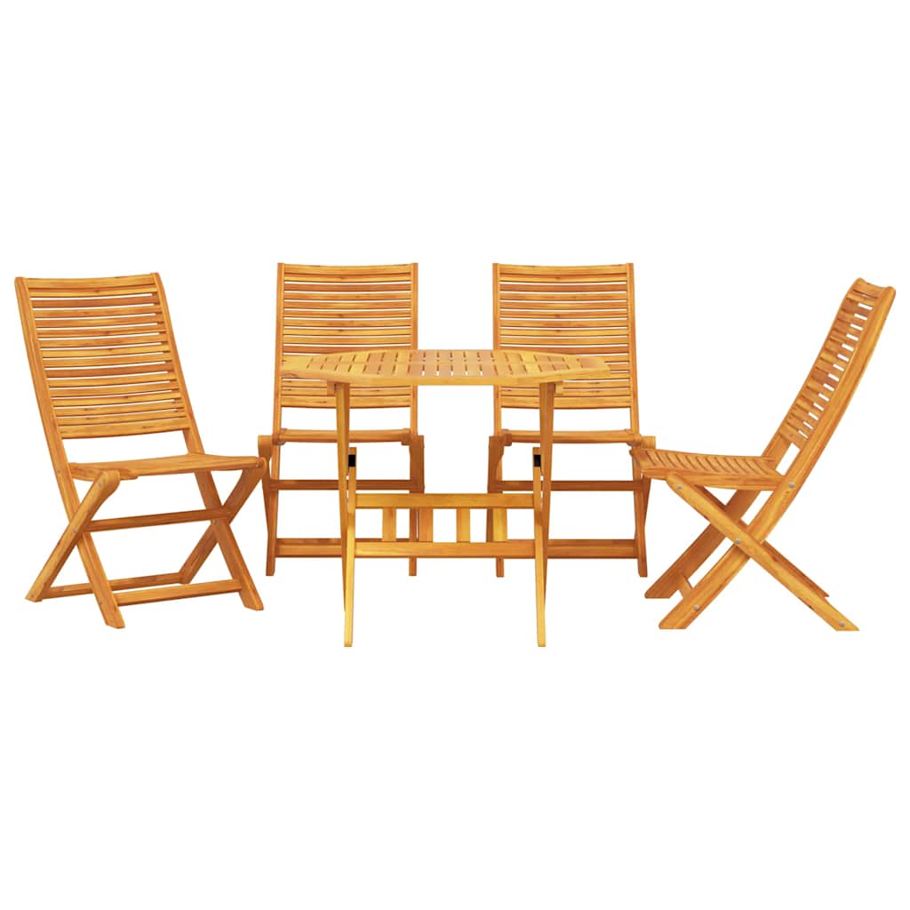 Ensemble de salle à manger pour jardin 5 pcs Marron - XIOS