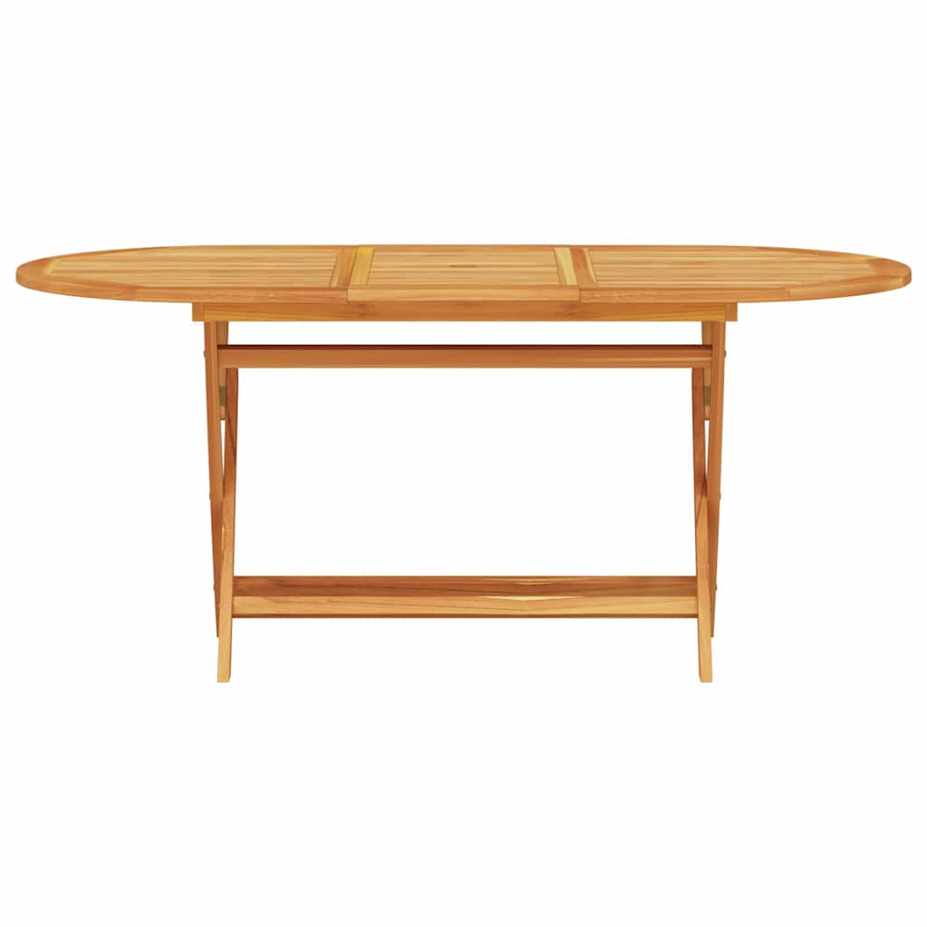 Ensemble de salle à manger pour jardin 7 pc Marron