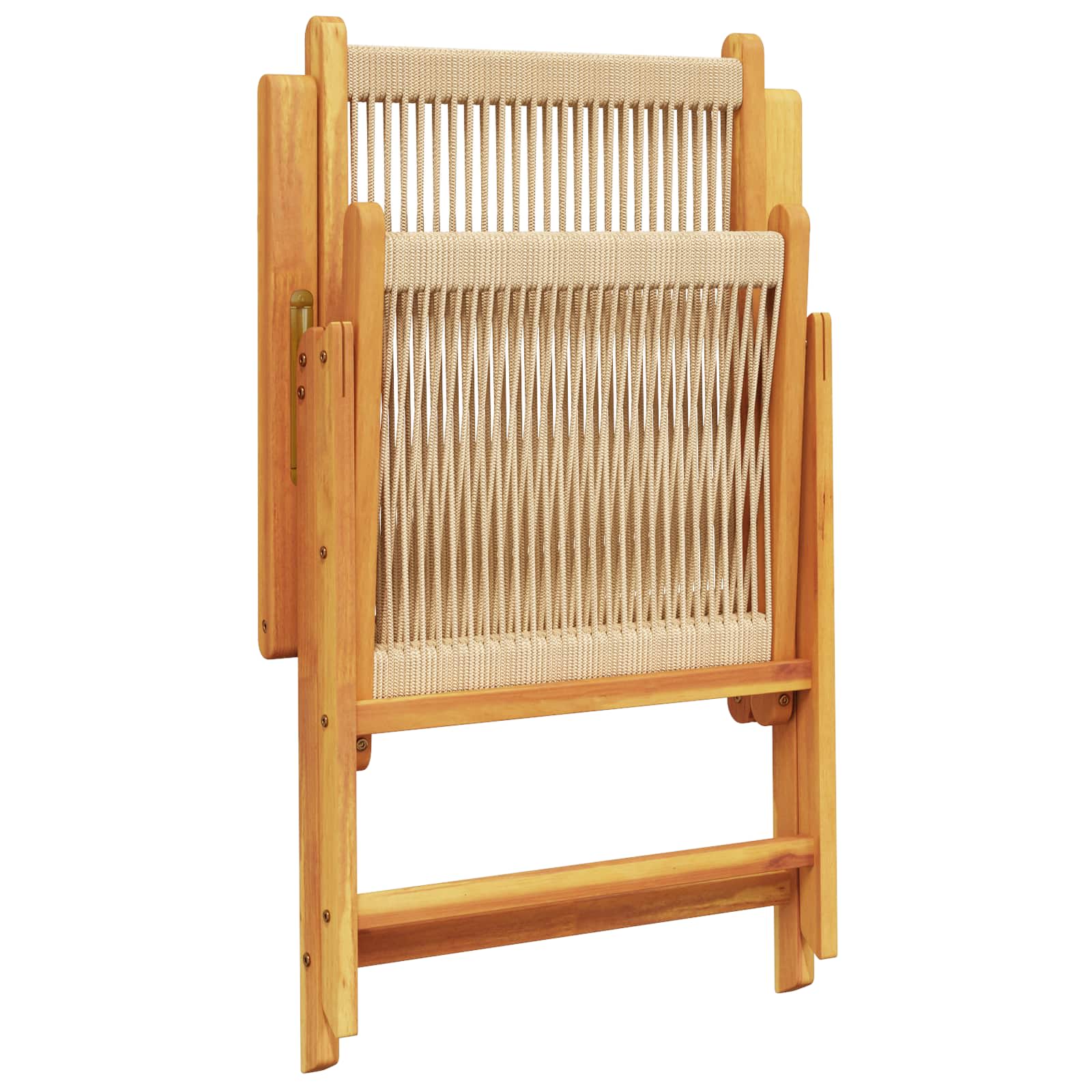Ensemble de salle à manger pour jardin 5 pc Beige
