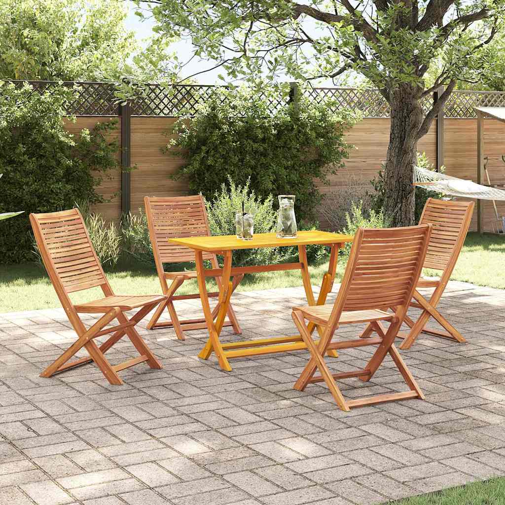 Ensemble de salle à manger pour jardin 5 pcs Marron - XIOS