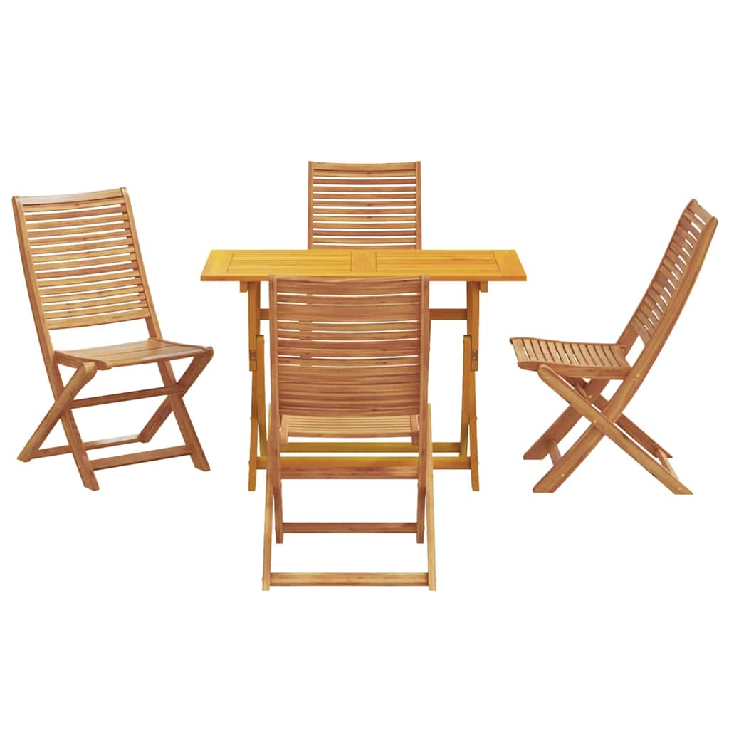 Ensemble de salle à manger pour jardin 5 pcs Marron - XIOS