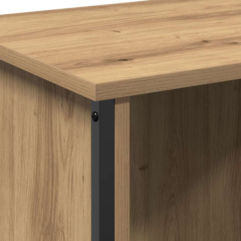 Meuble TV chêne artisanal 102 x 35 x 45 cm Bois d'ingénierie - XIOS
