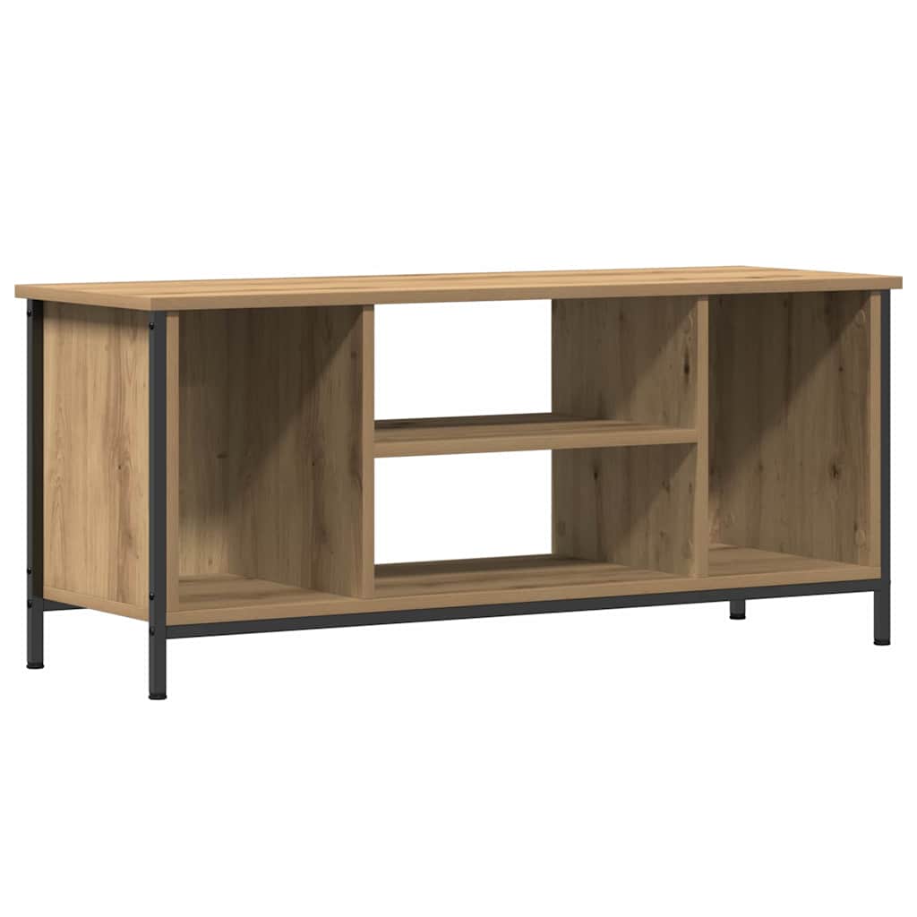 Meuble TV chêne artisanal 102 x 35 x 45 cm Bois d'ingénierie - XIOS