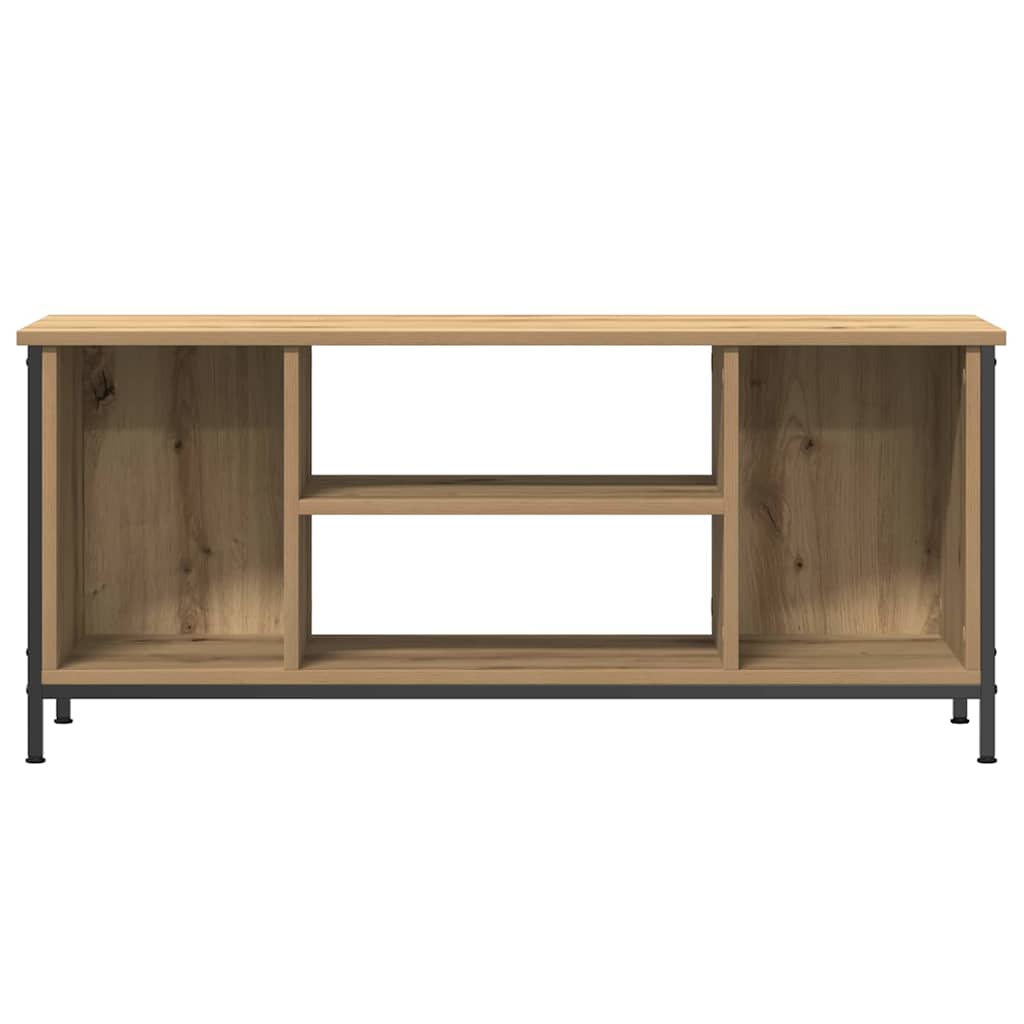 Meuble TV chêne artisanal 102 x 35 x 45 cm Bois d'ingénierie - XIOS