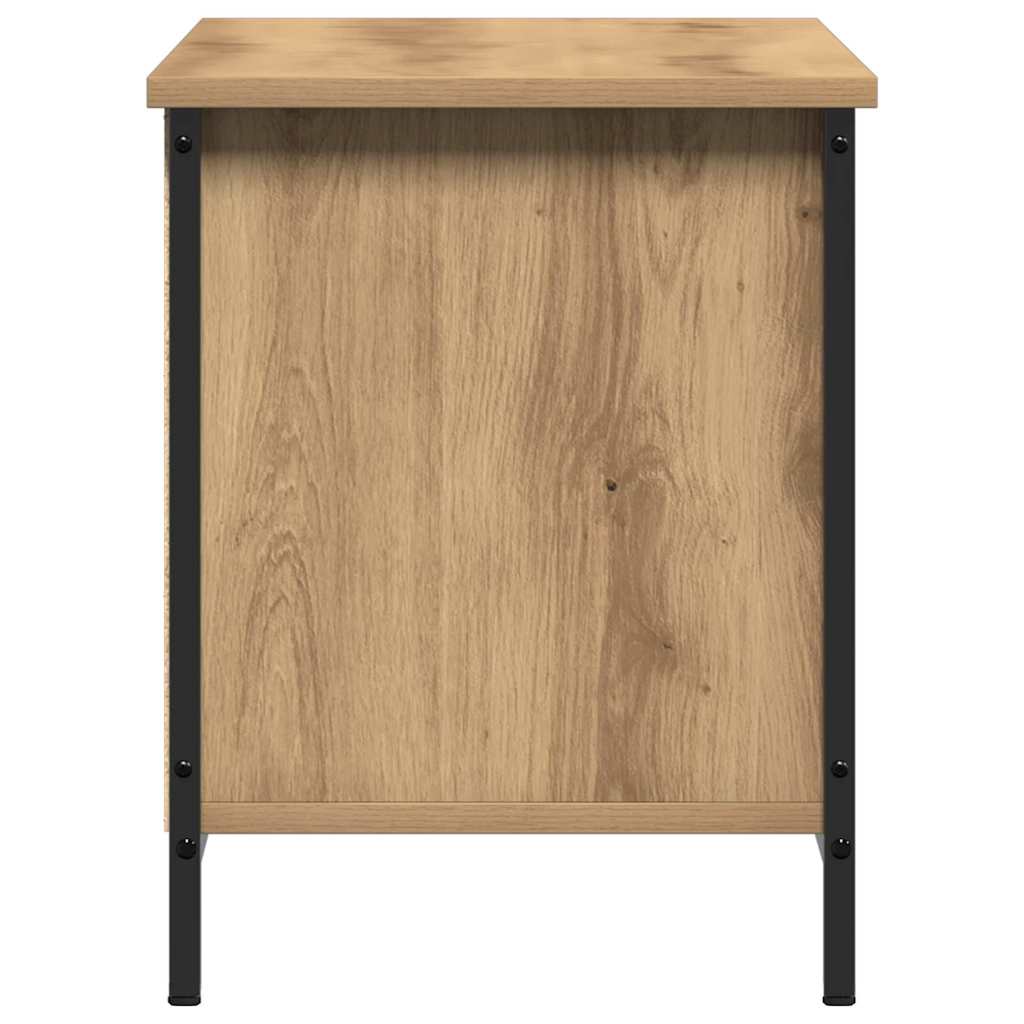 Meuble TV chêne artisanal 102 x 35 x 45 cm Bois d'ingénierie - XIOS