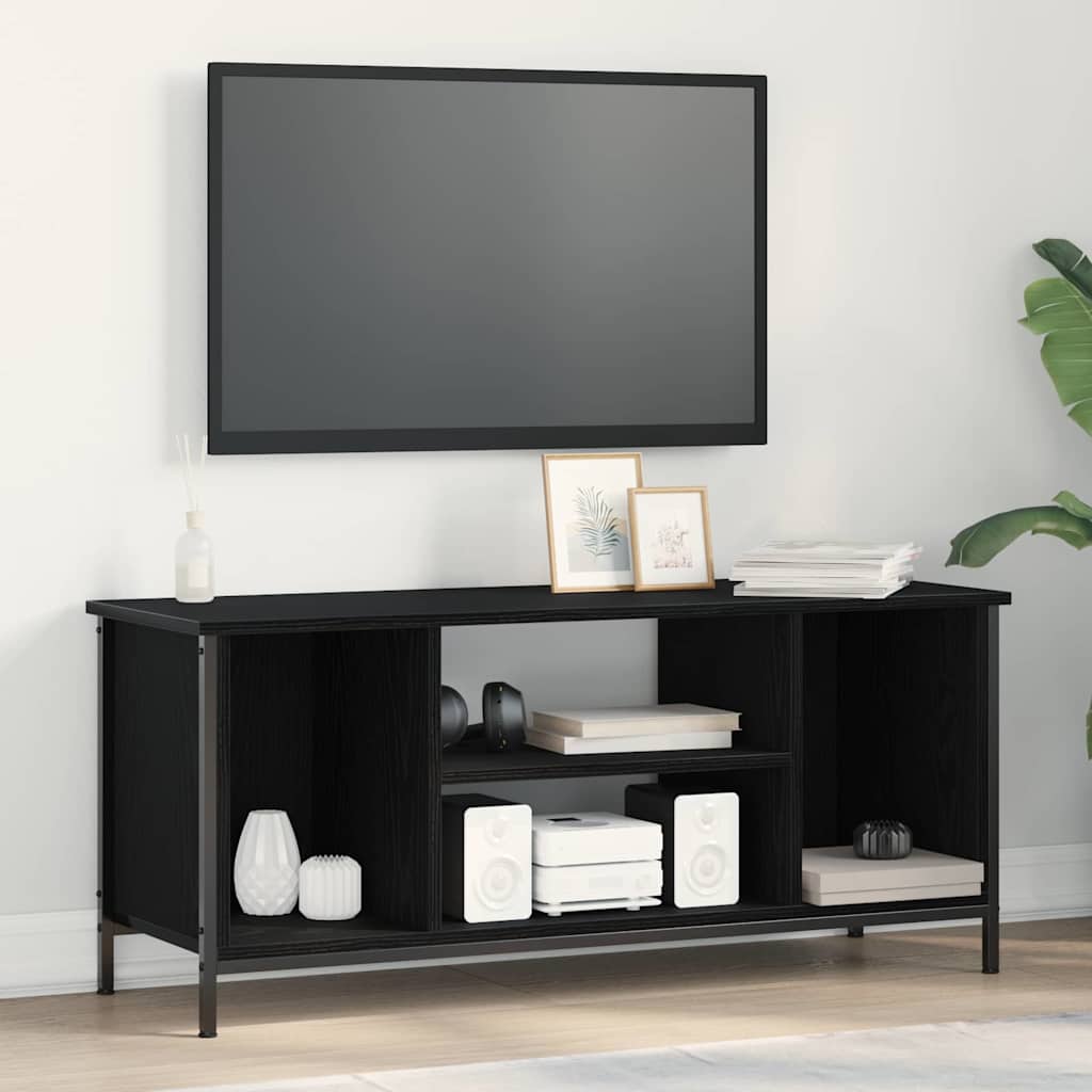 Meuble TV Chêne noir 102 x 35 x 45 cm Bois d'ingénierie - XIOS