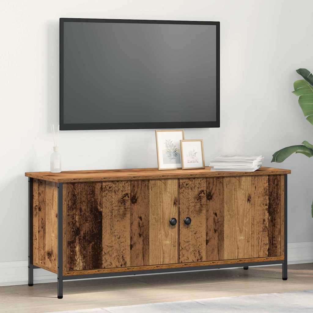 Meuble TV Bois ancien 100 x 35 x 45 cm Bois d'ingénierie - XIOS