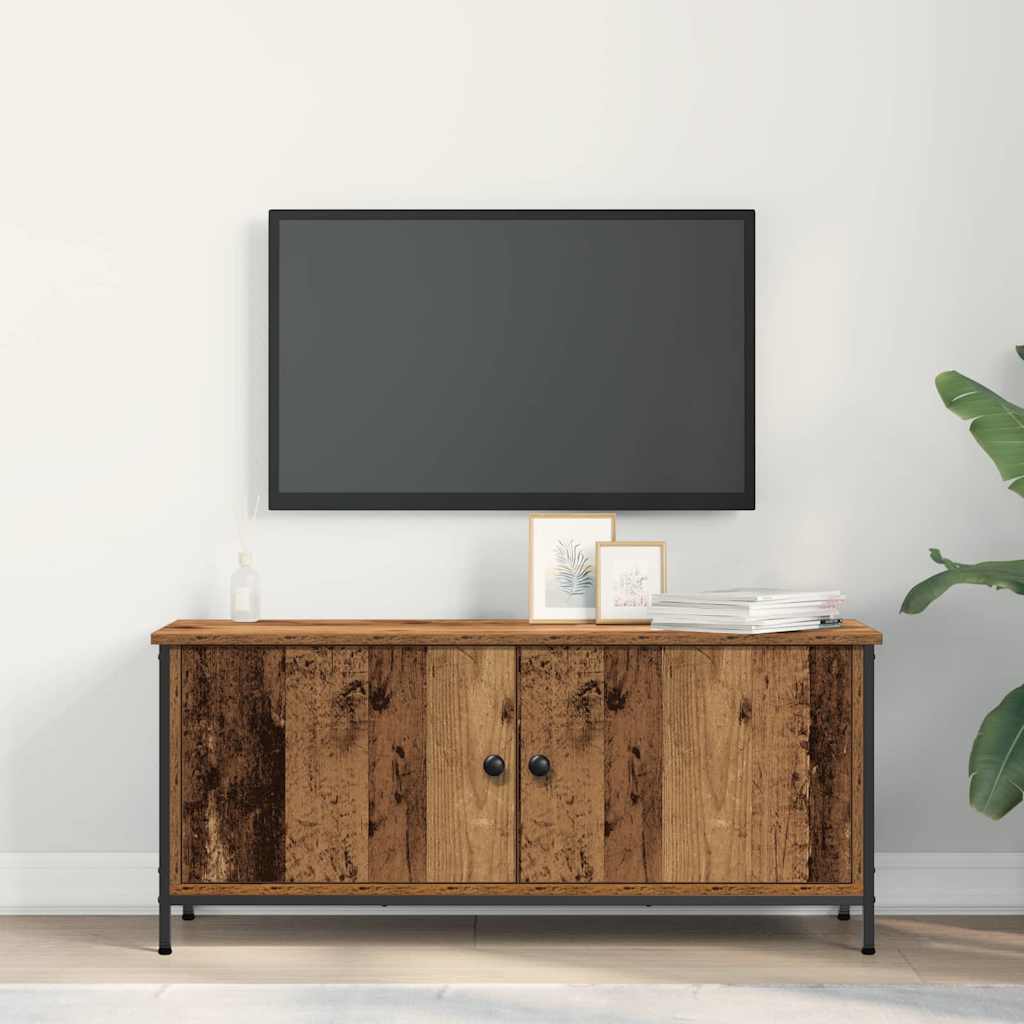 Meuble TV Bois ancien 100 x 35 x 45 cm Bois d'ingénierie - XIOS