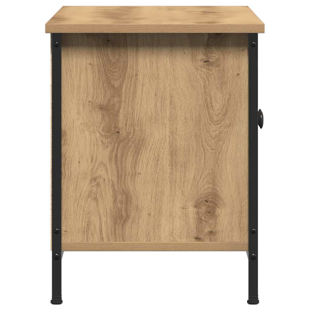 Meuble TV chêne artisanal 100 x 35 x 45 cm Bois d'ingénierie - XIOS