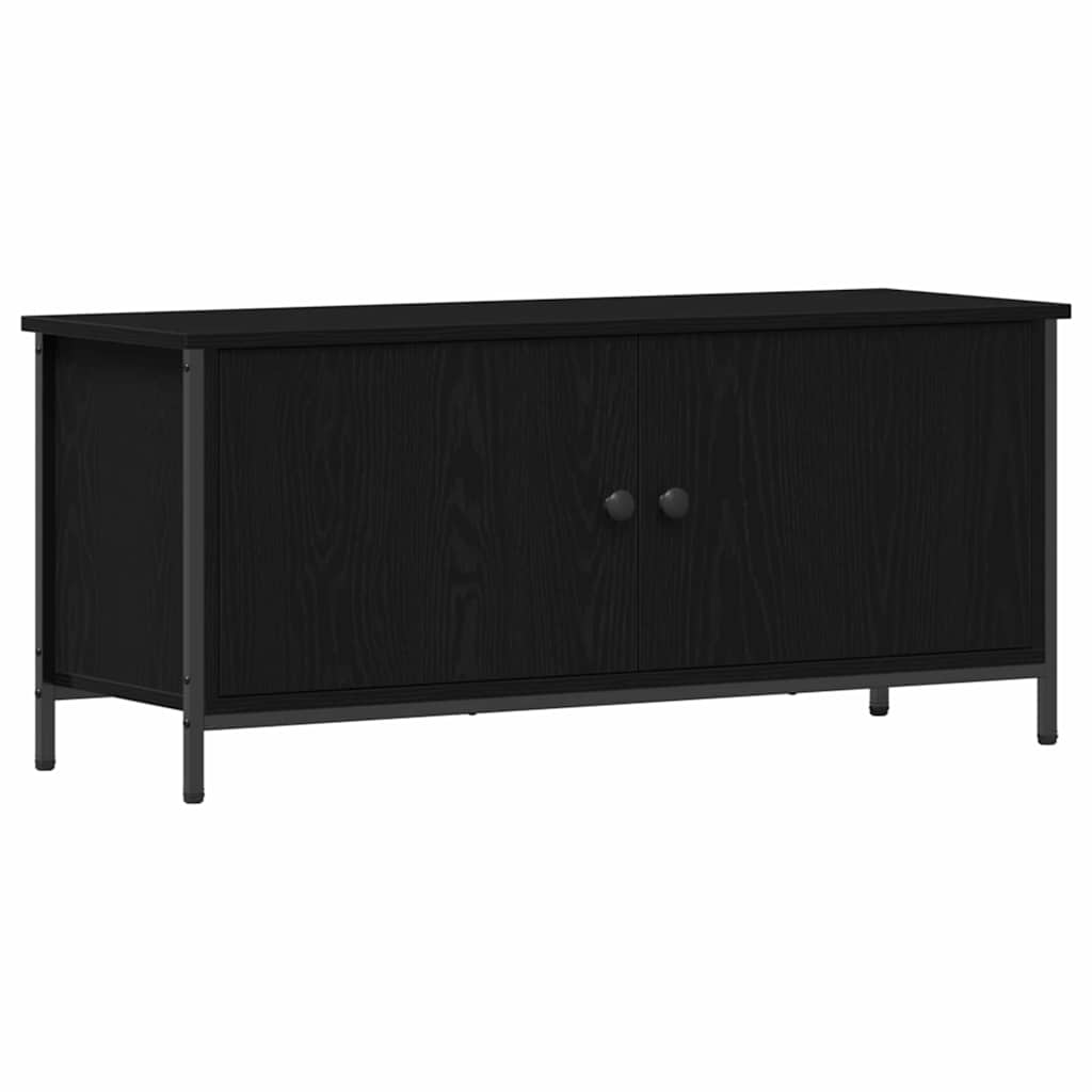 Meuble TV Chêne noir 100 x 35 x 45 cm Bois d'ingénierie - XIOS