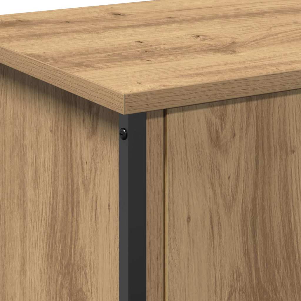 Meuble TV chêne artisanal 60 x 35 x 45 cm Bois d'ingénierie - XIOS