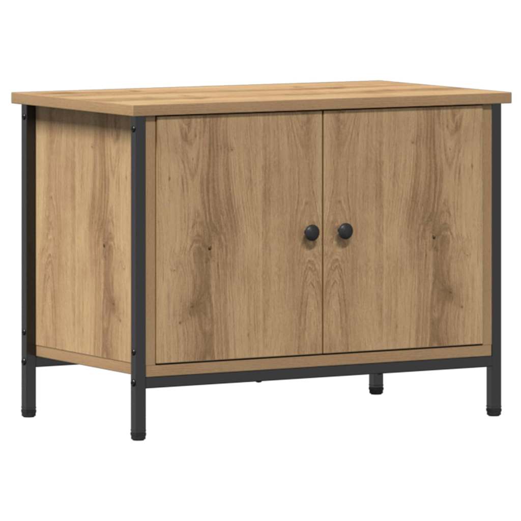 Meuble TV chêne artisanal 60 x 35 x 45 cm Bois d'ingénierie - XIOS