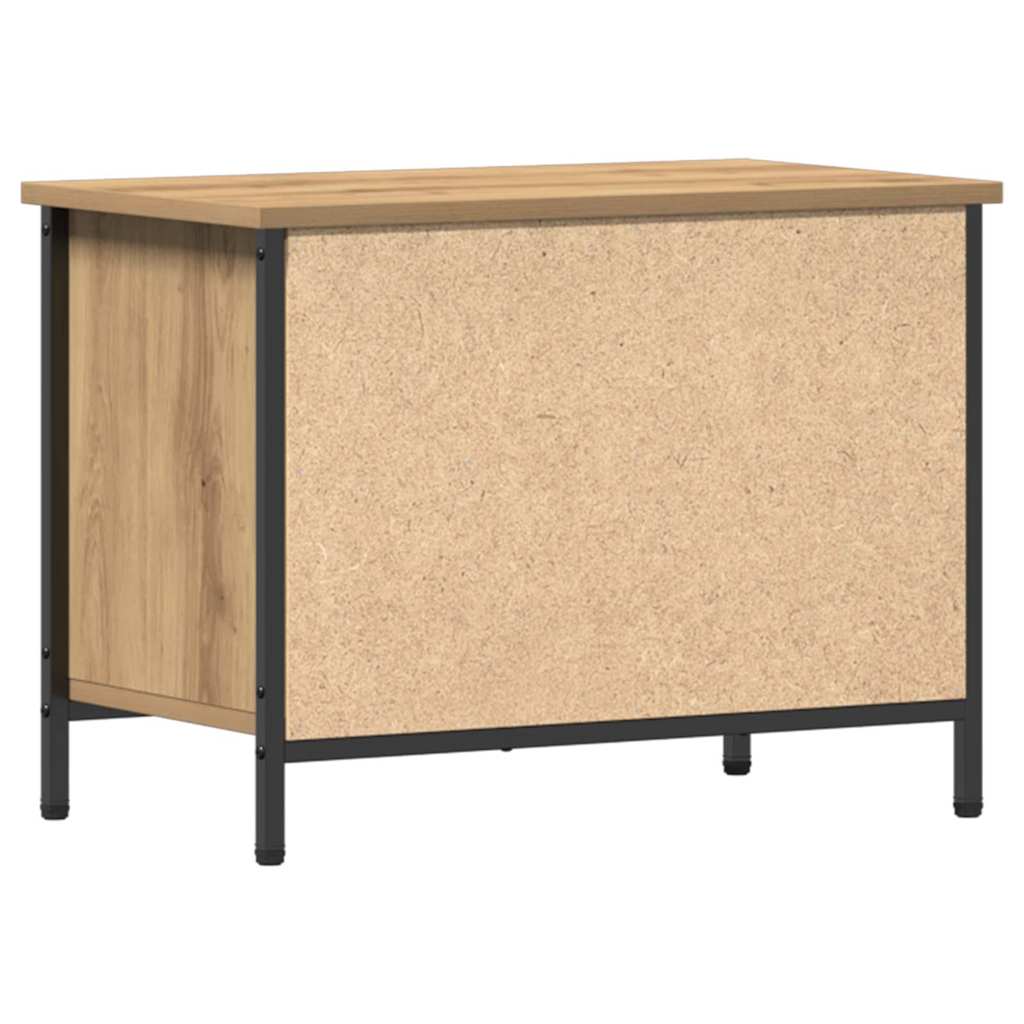 Meuble TV chêne artisanal 60 x 35 x 45 cm Bois d'ingénierie - XIOS