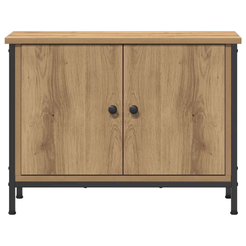 Meuble TV chêne artisanal 60 x 35 x 45 cm Bois d'ingénierie - XIOS