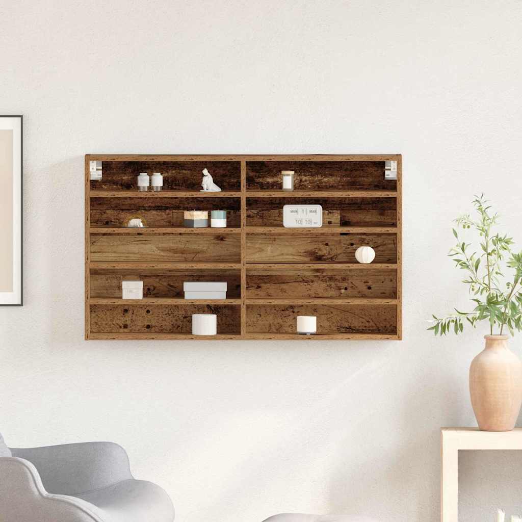 Vitrine Bois ancien 100 x 15 x 58 cm Bois d'ingénierie - XIOS