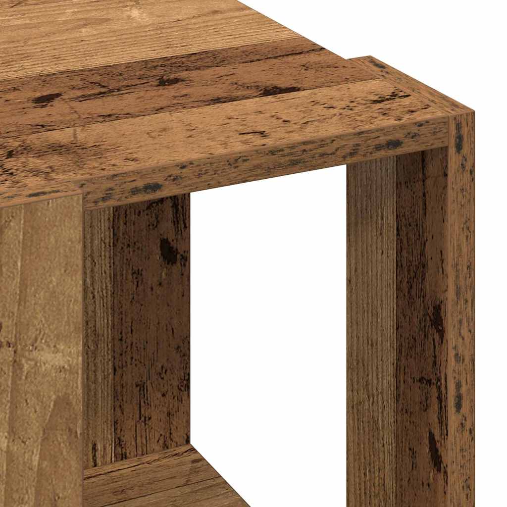 Table basse Bois ancien 32 x 32 x 30 cm Bois d'ingénierie - XIOS